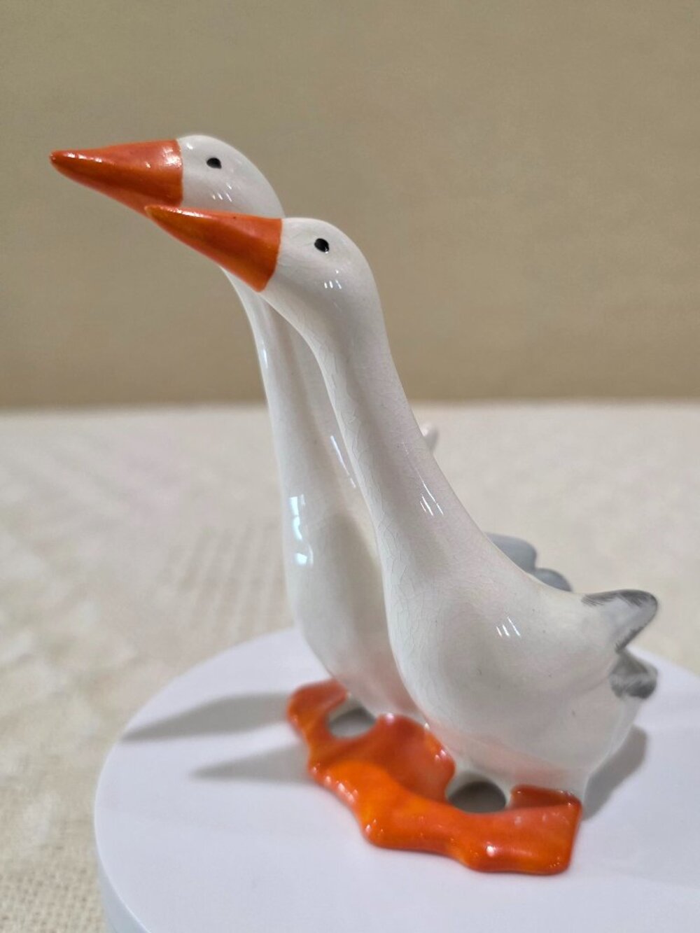 1940's Beswick England Two Geese Mom Dad #820 by Arthur Gredington